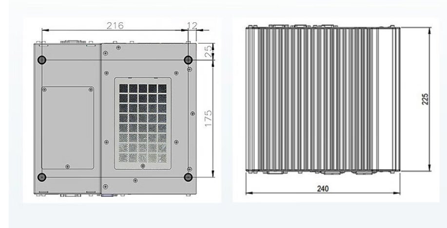 從中可以看出.DTB-3116-Q370的尺寸優(yōu)勢明顯，具有薄款機(jī)身，機(jī)內(nèi)結(jié)構(gòu)緊湊，占用空間小，節(jié)省為用戶更多空間。。與此同時這款工控機(jī)重量輕，攜帶、搬運(yùn)便利。