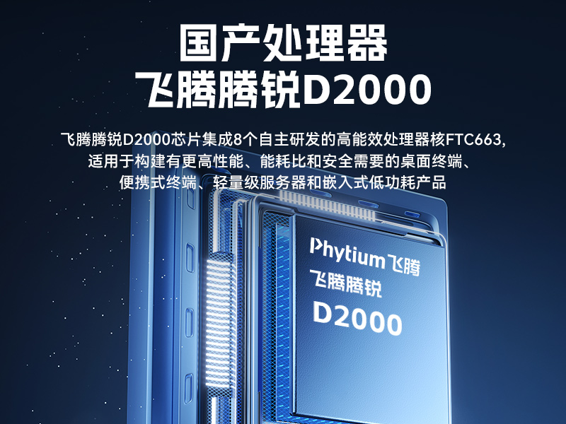 國產(chǎn)化1U多網(wǎng)口工控機,飛騰D2000工控電腦,DT-61013-PD2K