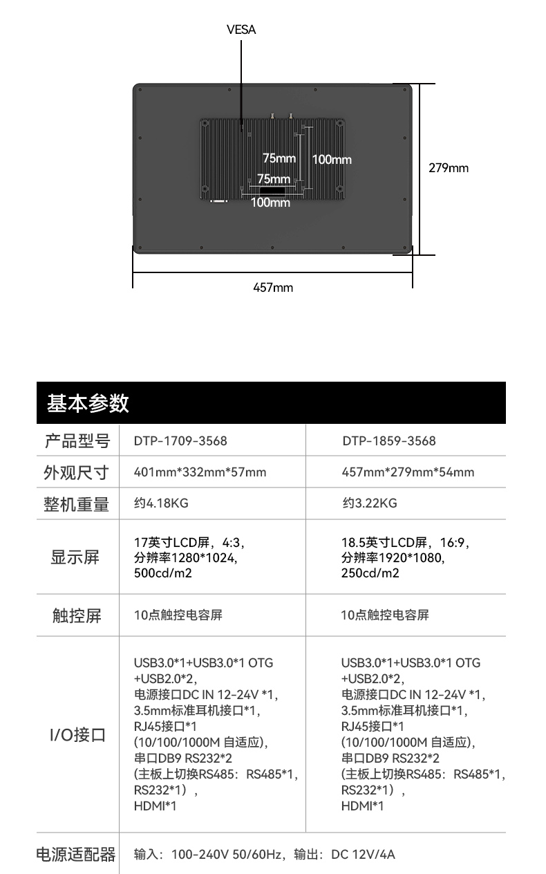 17寸工控一體機,工業(yè)平板電腦廠家IP65防護,DTP-1709-3568.jpg